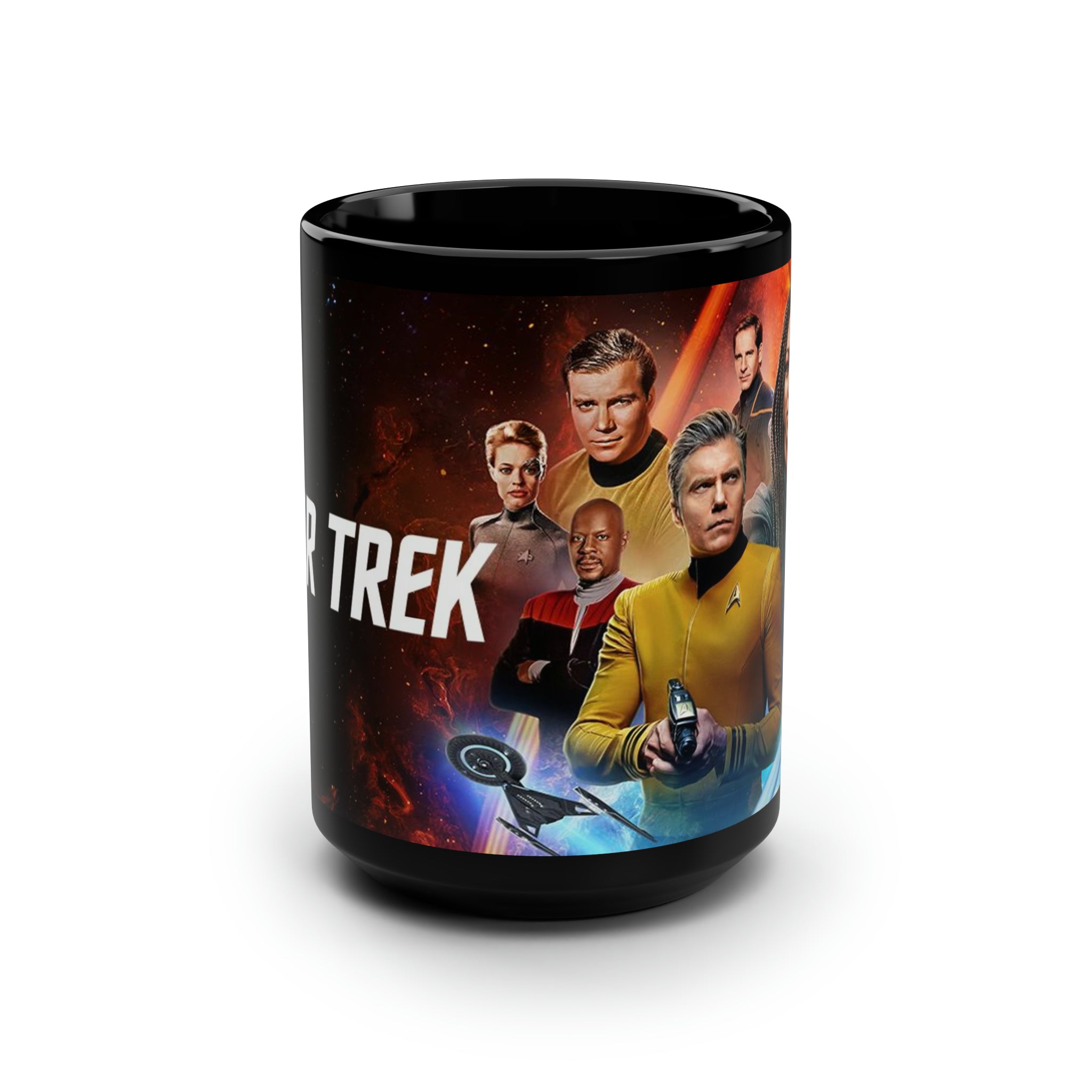 Star Trek Collection- Black Mug, 15oz - Creations by Chris and Carlos